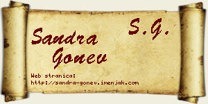Sandra Gonev vizit kartica